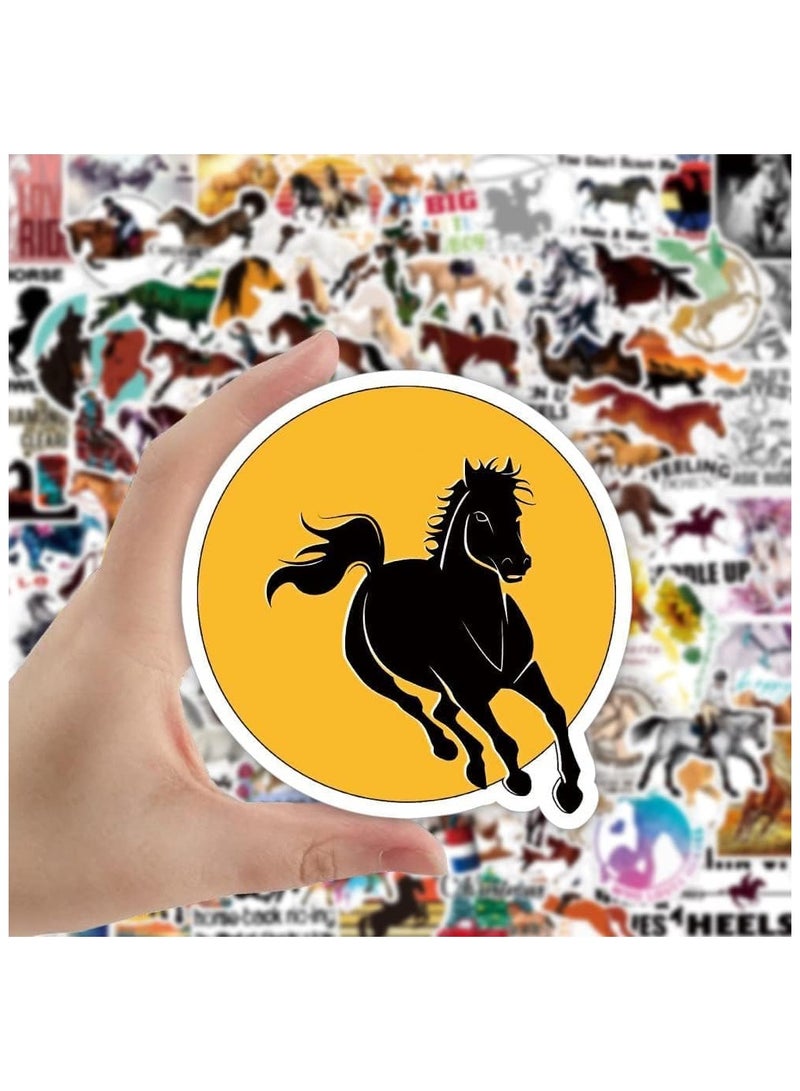100 Pcs Horse Stickers for Kids Girls Women, Cool Horse Party Favors & Decorations Gifts, Waterproof Stickers for Water Bottle Laptop Scrapbook - Image 2