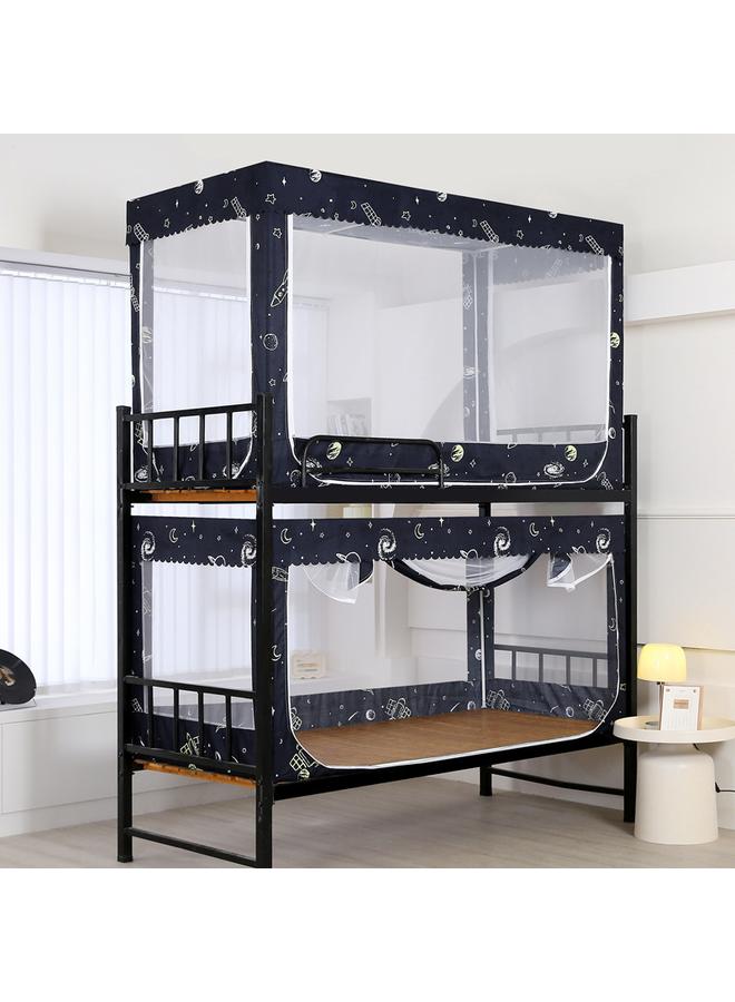 Bluejw Top And Bottom Bunk Of College Student Dormitory Single Iron Frame Bed Mosquito-proof And Dust-proof Top 90cm Bracket Seat Bed Zipper Bedroom Mosquito Net - Image 1