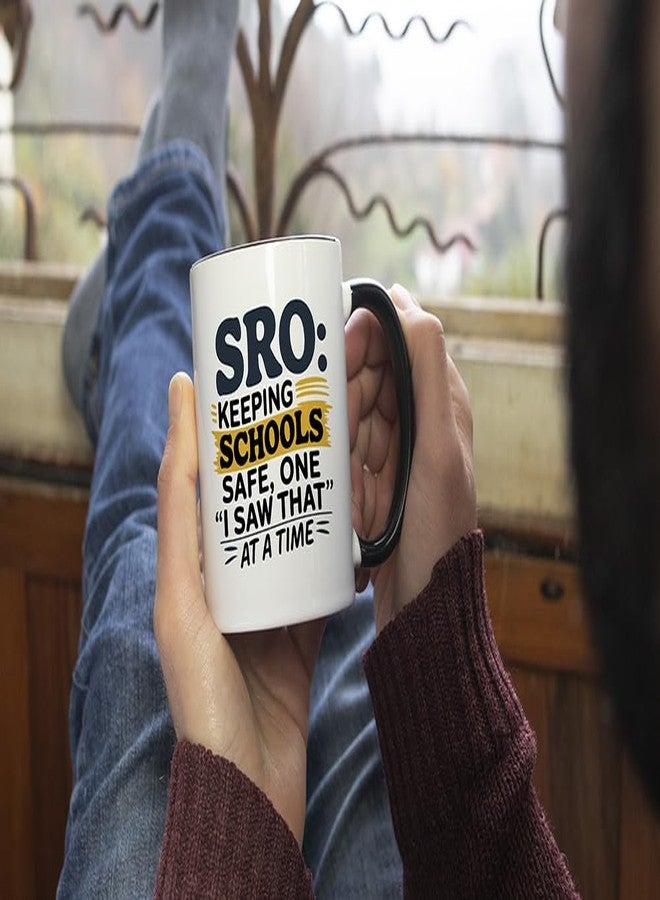 Casitika School Resource Officer Gifts. 11 Oz Sro Appreciation Mug. School Resource Officer Decor For Desk Or Office. Birthday Gift Idea. (I Saw That) - Image 2