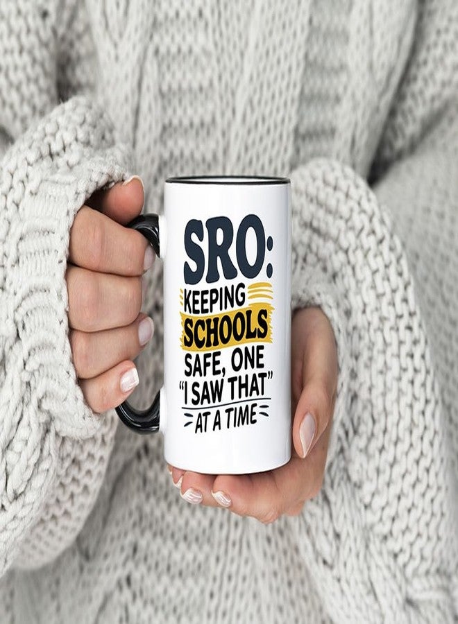 Casitika School Resource Officer Gifts. 11 Oz Sro Appreciation Mug. School Resource Officer Decor For Desk Or Office. Birthday Gift Idea. (I Saw That) - Image 4