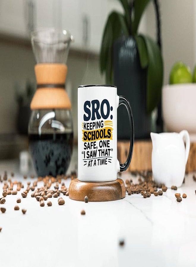Casitika School Resource Officer Gifts. 11 Oz Sro Appreciation Mug. School Resource Officer Decor For Desk Or Office. Birthday Gift Idea. (I Saw That) - Image 5