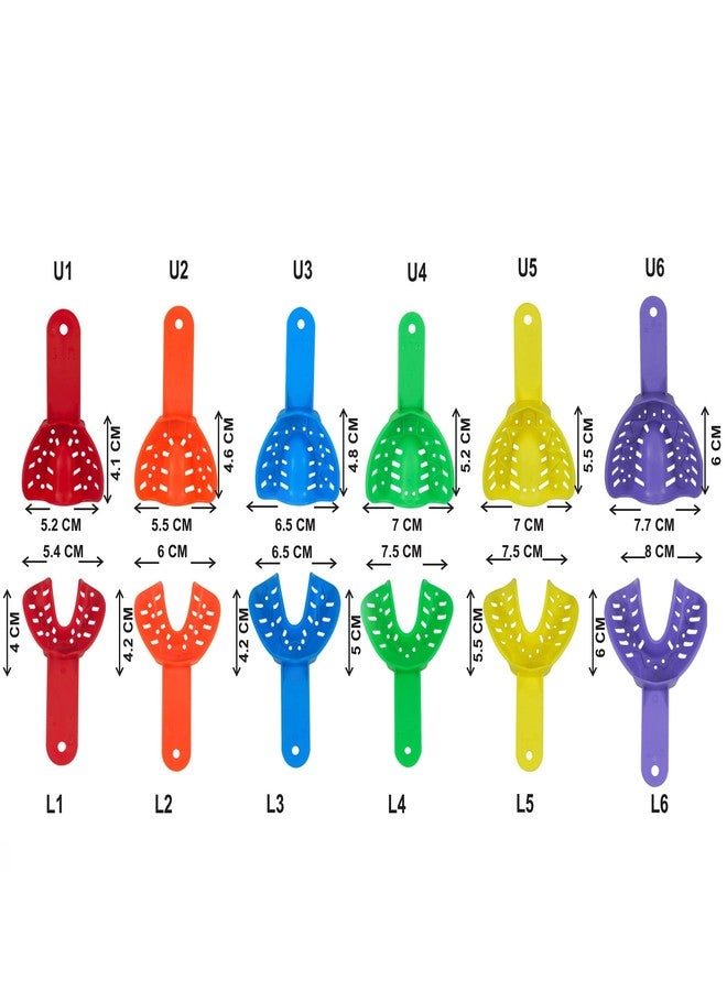 Dentosmile Autoclavable Dental/Orthodontic Impression Trays Set Pack of 12 Pcs (Made in India) (Set of 1) - Image 3