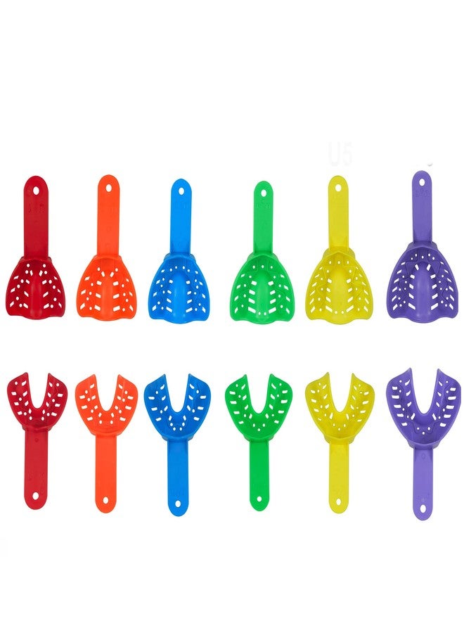 Dentosmile Autoclavable Dental/Orthodontic Impression Trays Set Pack of 12 Pcs (Made in India) (Set of 1) - Image 1