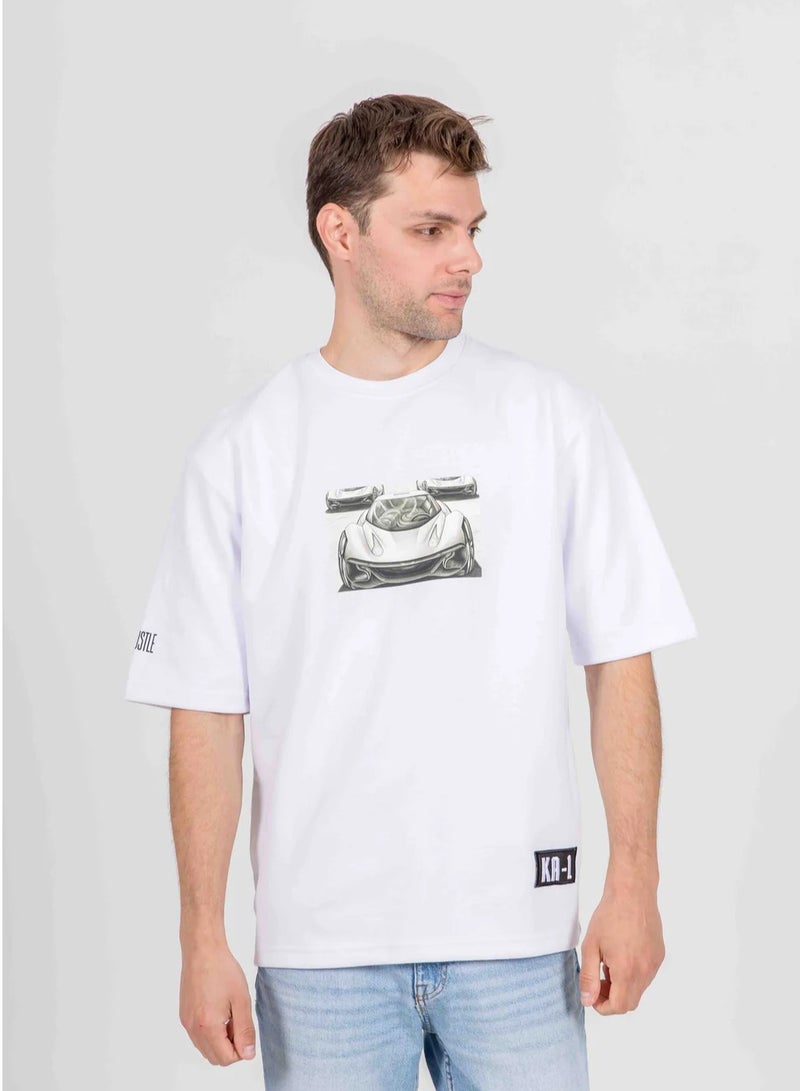 KA-1 KA-1 THE GRIND NS T-SHIRT WHITE  - Image 1