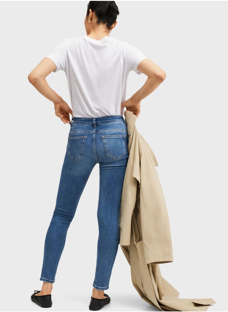 MANGO - High Waist Skinny Jeans - Image 1