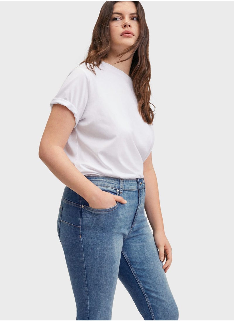 MANGO - High Waist Skinny Jeans - Image 1