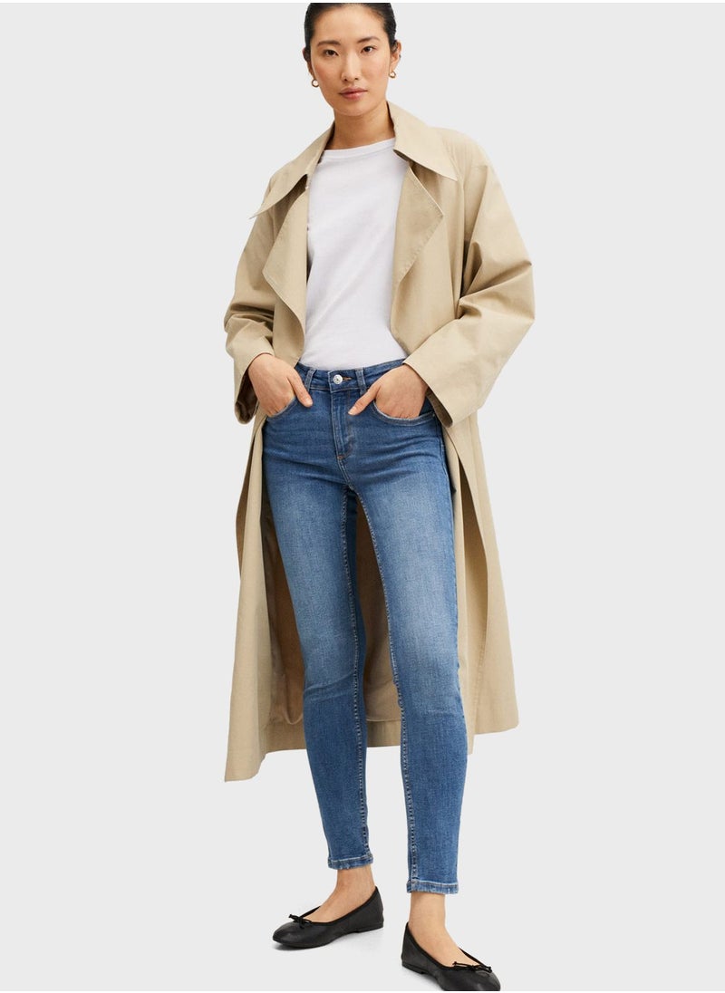 MANGO - High Waist Skinny Jeans - Image 1