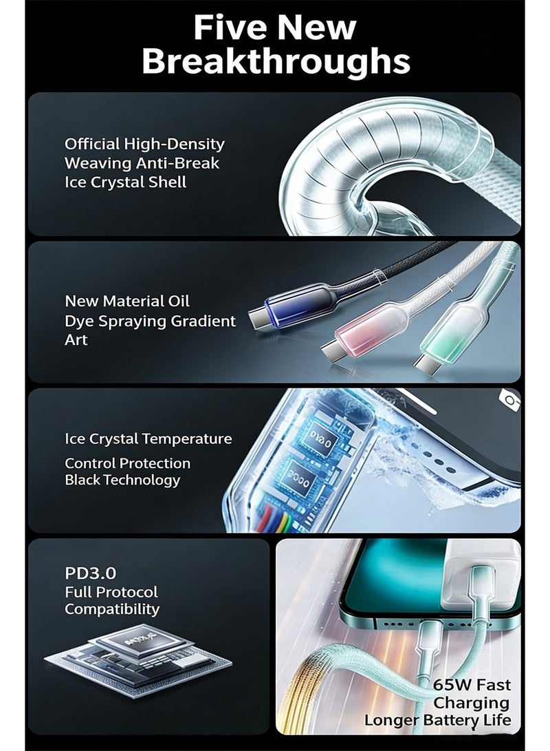 Concretization USB C to Light-ning Cable (2pack 6ft), Ap-ple MFi Certified iPhone Fast Charger 2m, Power Delivery Original Type C Charging Cord for Apple iPhone 13/12/11 Pro/11/XS MAX/XR/8/7 Plus,iPad BHL - Image 3