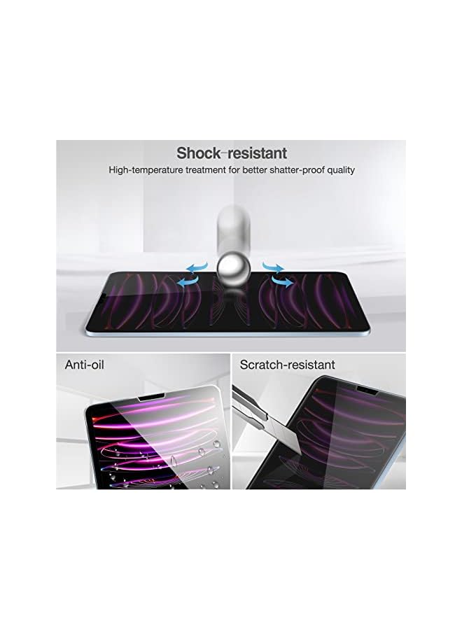 Procases For Ipad Pro 12.9 Inch Privacy Screen Protector 6Th 5Th 4Th 3Rd Generation 2022 2021 2020 2018, Anti-Spy Tempered Glass Screen Film Guard For Ipad Pro 12.9" - Image 3