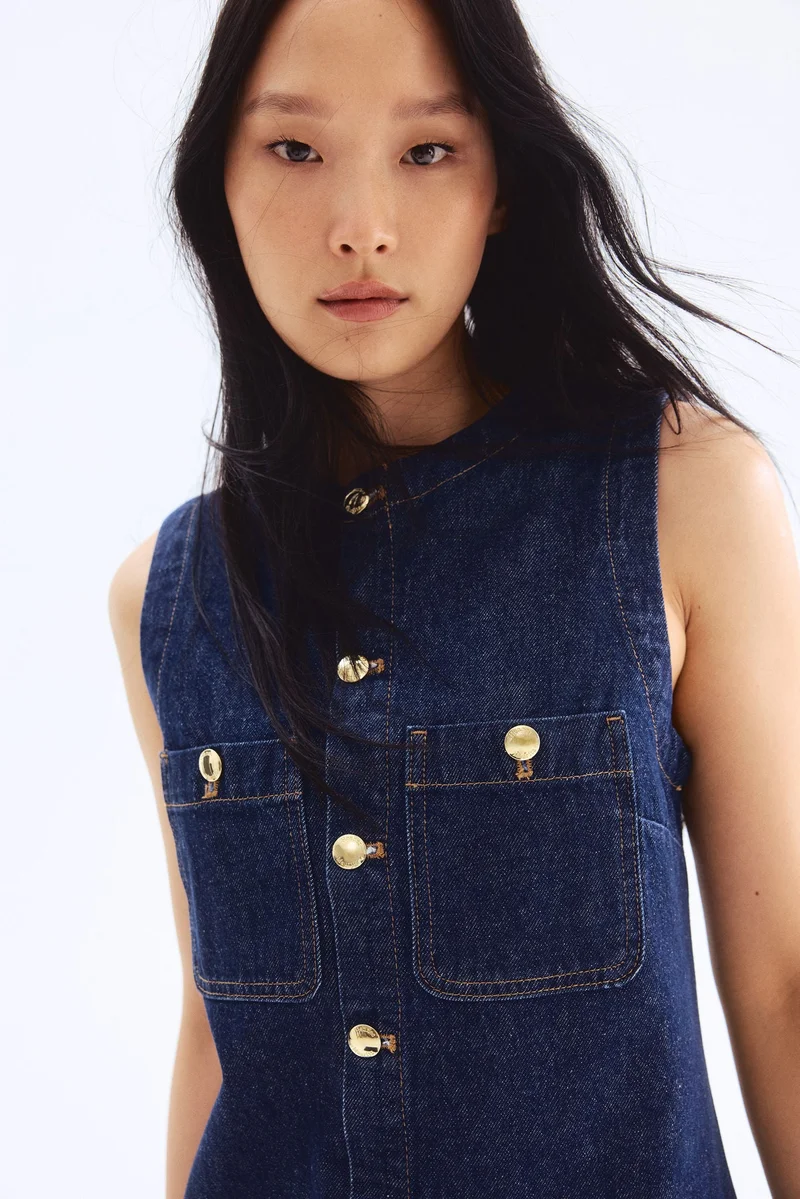 H&M Sleeveless denim dress