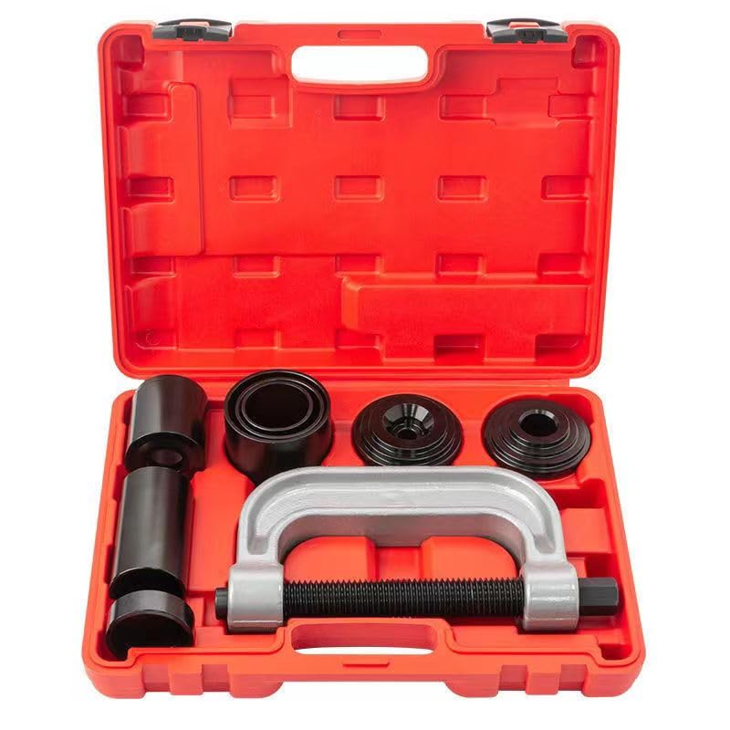 ZJERYL GULL Ball Joint Removal Tool Kit,10PC Ball Joint Press Kit for Most 2WD 4WD Cars and Light Trucks(Red) - Image 2