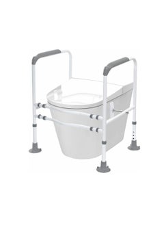 COOLBABY Toilet Safety Bar For The Elderly Easy to Install Adjustable Width And Height Toilet Safety Frame Bathroom Auxiliary Bar With Handrails