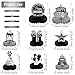Pajean 8 Pieces Sliver and Black Birthday Party Honeycomb Centerpieces Sliver Black Table Centerpieces Decorations Table Centerpiece Sign for Kids Adults Party Supplies - Image 4
