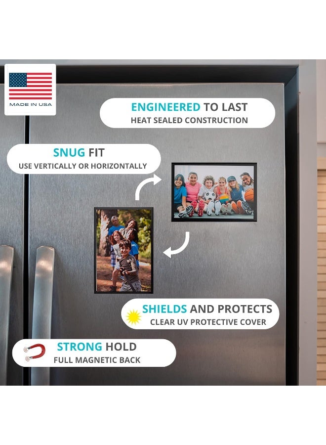 Magtech Magnetic Photo Pocket Picture Frame, Color Pops, Holds 4x6 Inch Photos, 10 Pack Assorted Colors, Made in the USA (94610) - Image 4