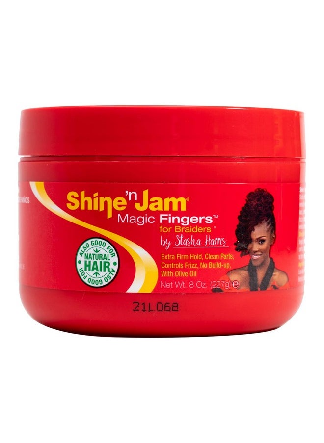Ampro - Shine N Jam Magic Fingers For Braiders Extra Firm Hold 8 Ounce (Pack Of 2) - Image 1