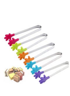 Y&D Cooking Tongs Kitchen Pliers Stainless Steel, Non Slip and Easy Grips Silicone Handle, Non-Scratch Tips, Locking Handle Joint System Barbecue Salad Baking  - Image 1