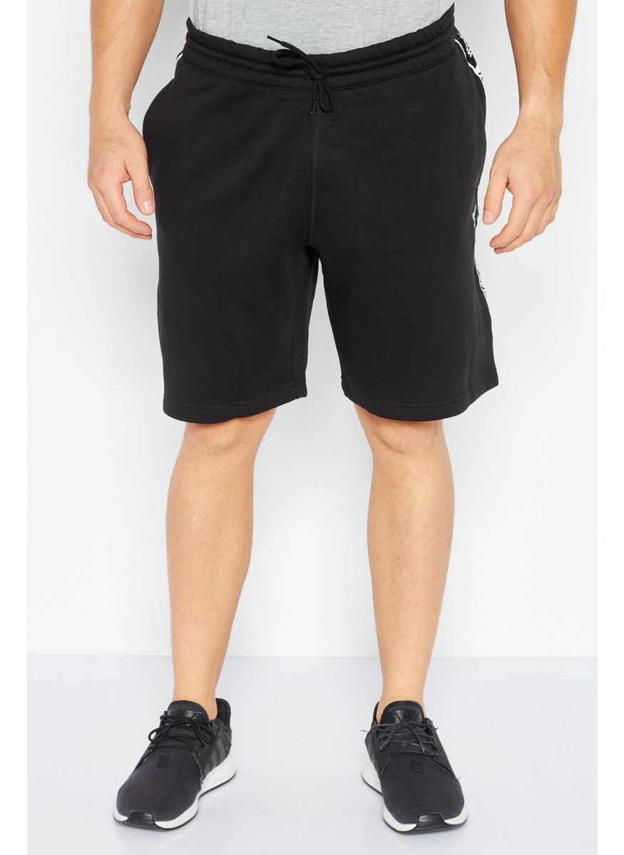 Reebok Men Sportswear Fit Brand Logo Training Shorts, Black  - Image 1