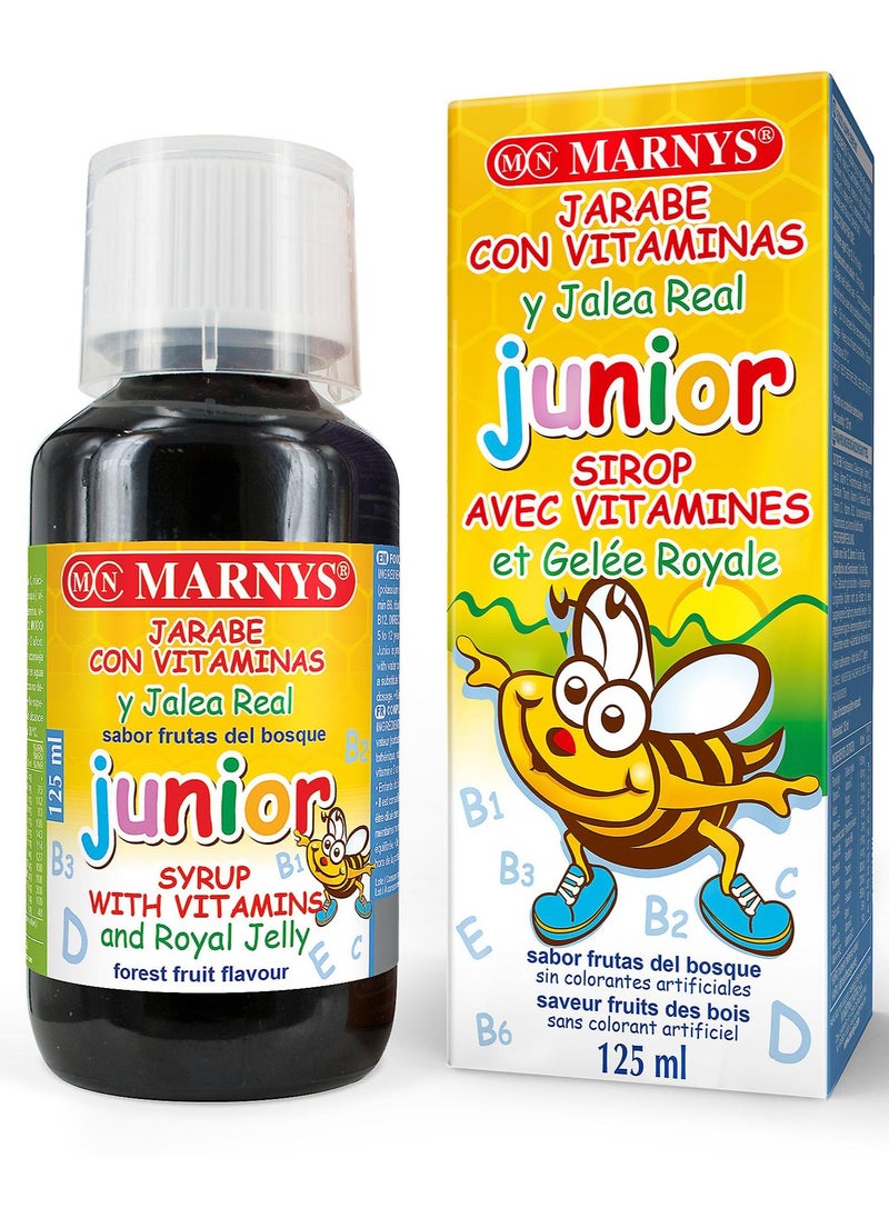 MARNYS - Royal Junior Syrup With Vitamins And Royal Jelly To Restore Vitality For Children, 125 ml - Image 1