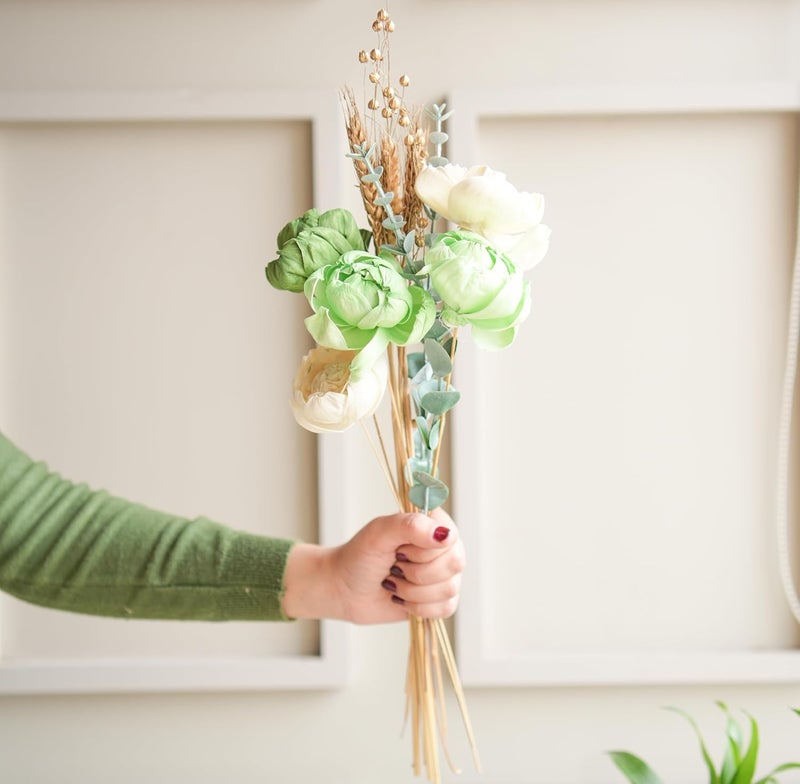 Arte Casa Arte Casa Dried Flower Minimal Peony Bunch Elegant Flower Bunch Perfect for Minimalist Spaces Gift for Special Occasions Ideal for Anniversary Valentines Gift 1 Bunch Multicolor  - Image 2