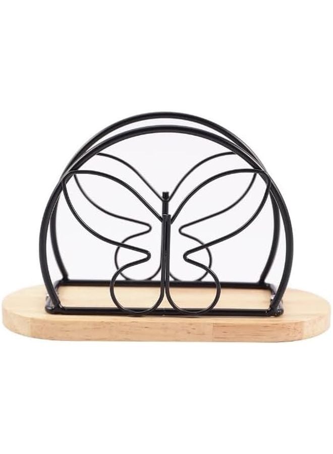 Black Butterfly Iron Freestanding Tissue Holder Paper Dispenser For Hotels Various Interior Designs - Image 2