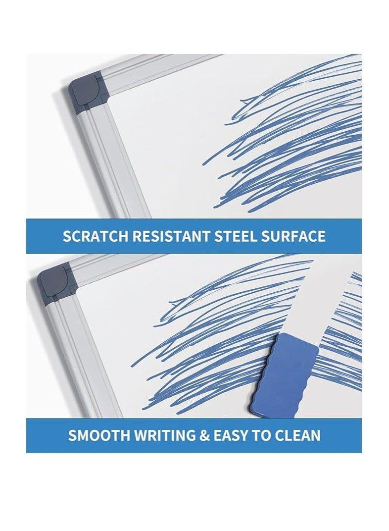 Magnetic Whiteboard Dry Erase Board, 50 x 70 cm, Wall Mountable White Board with Aluminum Frame  - Image 2