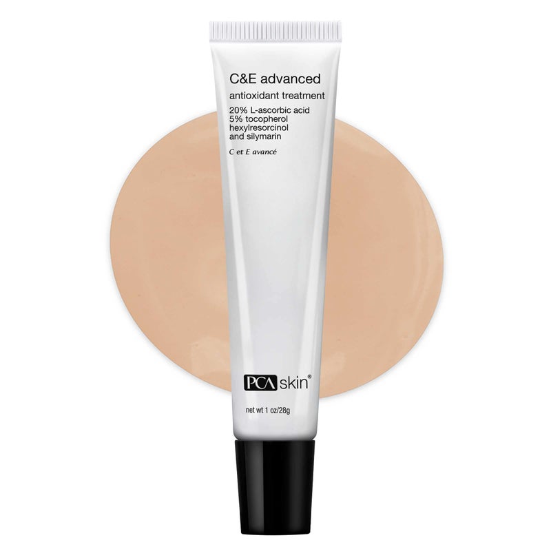 PCA SKIN Vitamin C and E Advanced Antioxidant Skin Brightening Serum, Vitamin C Serum, Diminishes Dark Spots, 1 fl oz Tube - Image 1