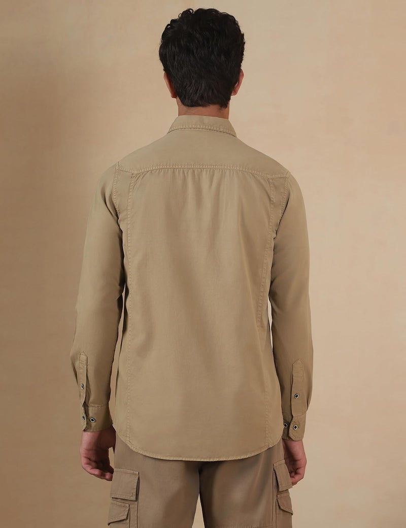 Fyltr Men's Casual Shirts| Malibu Beige|Large - Image 2