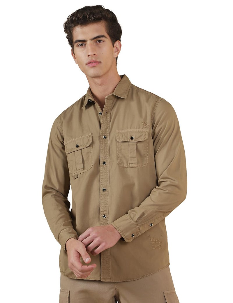 Fyltr Men's Casual Shirts| Malibu Beige|Large - Image 4