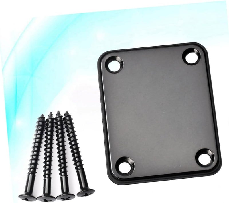 [Heat resistant design] TOYANDONA Guitar Neck Plate Durable Connecting Board for Electric Bass Guitar Lightweight Black Plate with Screws for Guitar and Enhancement Classic trendy design picks Multi-demand compliant quality Practical modern design Money saving choice Multi-source stock guarantee Yearly optimized delivery route All climate suitability Home & professional compatible Global light sturdy raw material Great bargain Well-engineered versatile build Integrated practical design Occasional & permanent usable Intercity storage hub This year new model Instant discount Storage & transit friendly Easy hand assemble compatible Exclusive discounted rate Budget friendly trendy design Just landed in store Exclusive bargain Storage burden minimized build Balanced universal design - Image 3