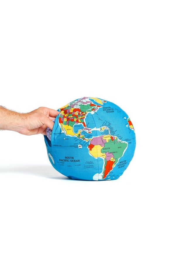 هاغ-أ-بلانيت لعبة الأرض الصغيرة مع القمر من Hugg-A-Planet، كرة أرضية ناعمة من القطيفة للتعلم، للأطفال والمراهقين والبالغين، للمعلمين والآباء، لعبة تعليمية - Image 2