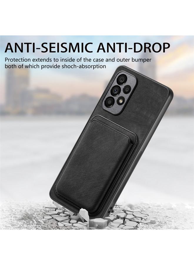 erorex Case For Samsung Galaxy A12 5G Retro Leather Card Bag Magnetic Phone Case - Image 5