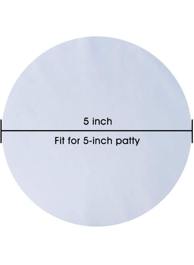 Anti-stick Hamburg Oil Barrier Paper Food Special Beef Cake Silicone Paper Pad Freezing Barrier Paper Barrier Paper Wrapping Paper-Color:White 100 Sheets-Specifications:Round 14cm - Image 5