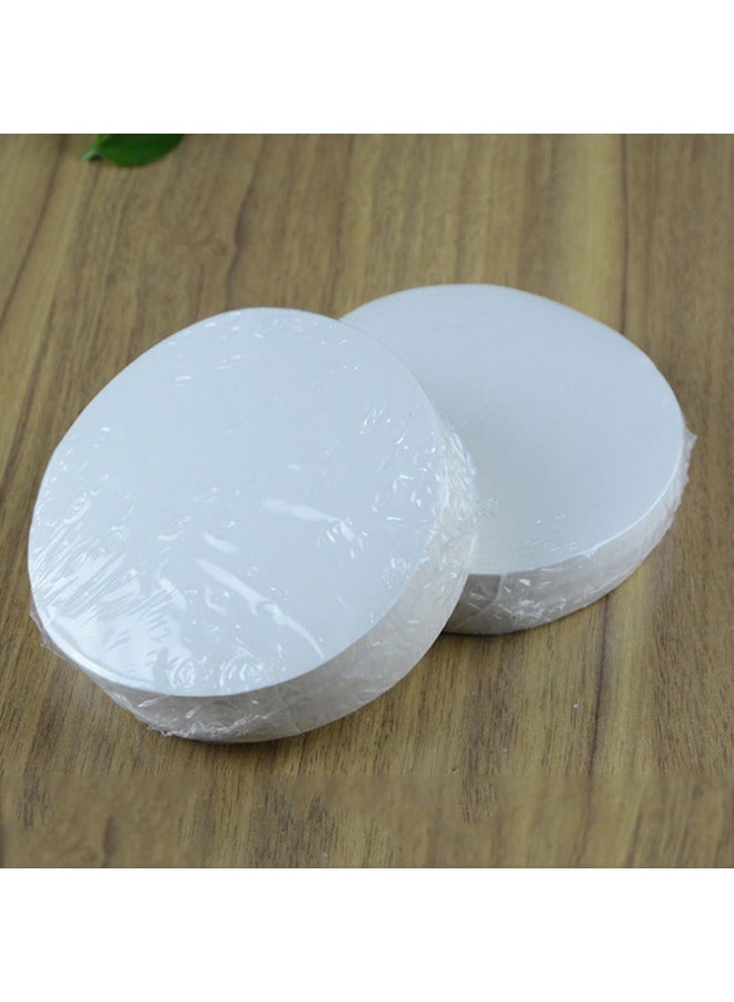 Anti-stick Hamburg Oil Barrier Paper Food Special Beef Cake Silicone Paper Pad Freezing Barrier Paper Barrier Paper Wrapping Paper-Color:White 100 Sheets-Specifications:Round 14cm - Image 3