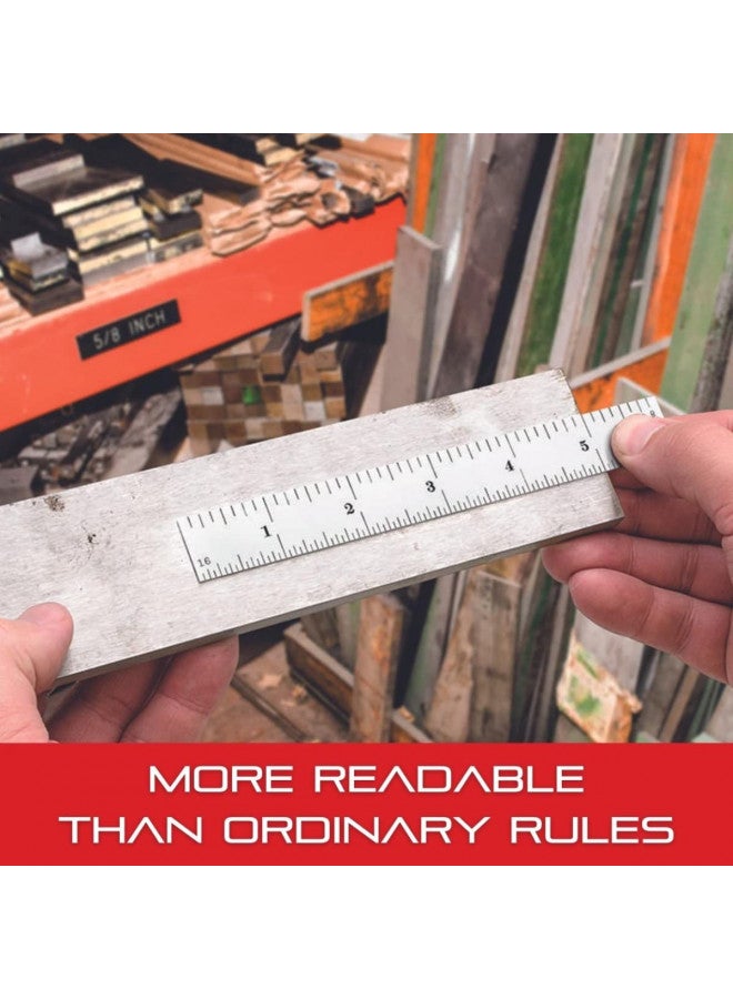 Starrett Full Flexible Steel Rule with Satin Chrome Finish, Quick Reading, and Millimeter Graduation - 150mm Length, 30 Graduation Type, 0.4mm Thickness - C330-150 - Image 5