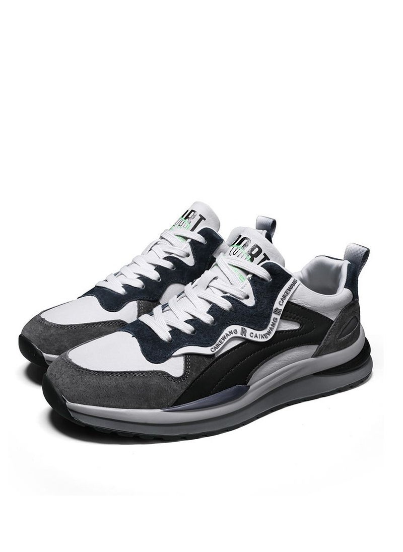 KUYING New Fashion Trend Men's Board Shoes Gradient Low Top Sports Shoes  - Image 1