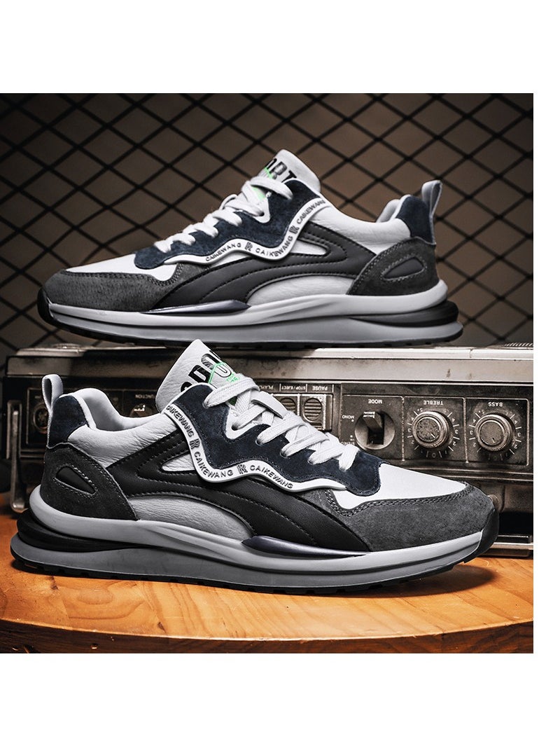 KUYING New Fashion Trend Men's Board Shoes Gradient Low Top Sports Shoes  - Image 4