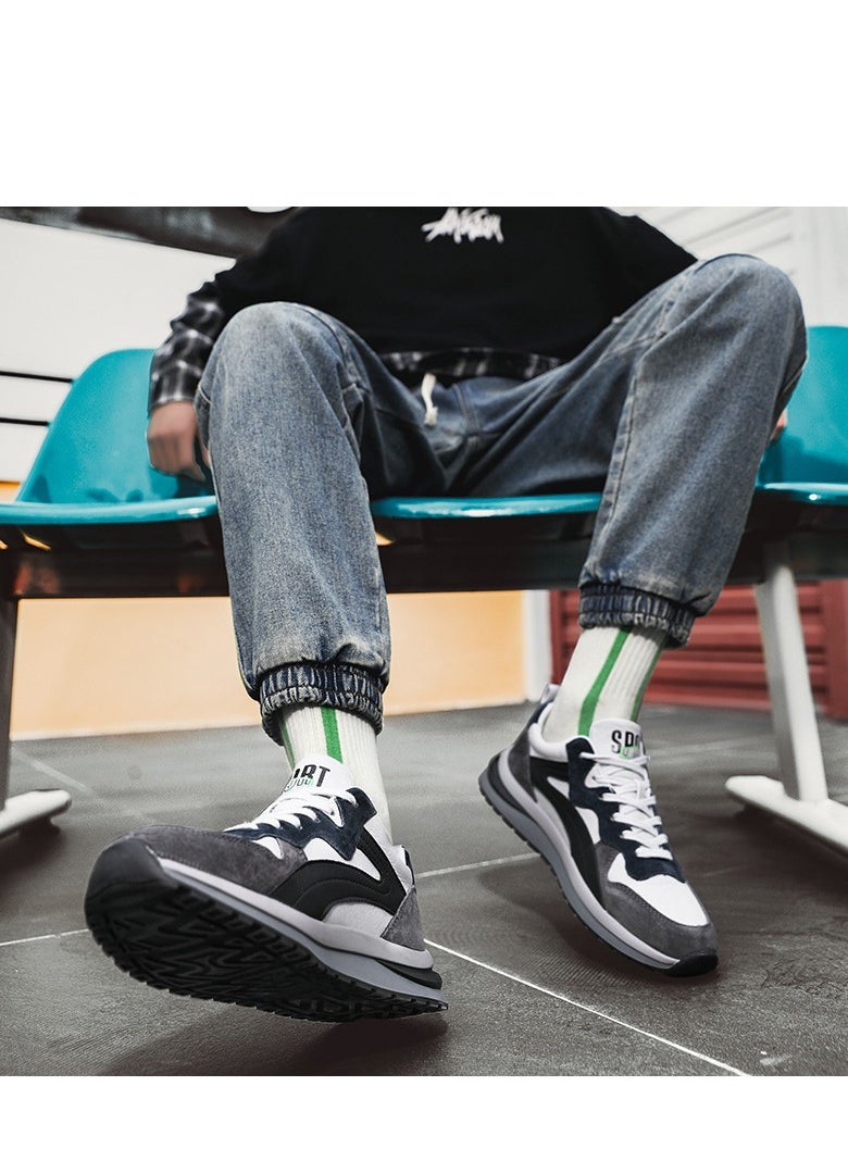 KUYING New Fashion Trend Men's Board Shoes Gradient Low Top Sports Shoes  - Image 2