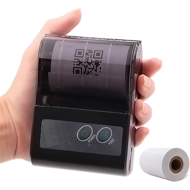 58mm Mini Thermal Printer Wireless Label Receipt Shipping Express Printer USB BT Connection Support ESC/POS Command compatible with WINDOWS Android iOS for Supermarket Store Restaurant - Image 4