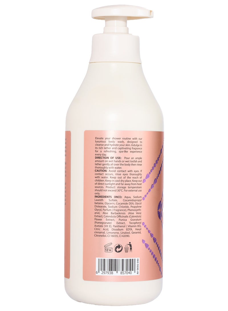 Anvati Refreshing & Deep Cleansing Shower Gel with Vitamin E & B5- Charishma Body Wash for All Skin Types - 750ml - Image 3