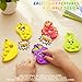 BicMan 30Pcs Fruit Pop Keychain Fidget Toys Pack Party Favors for Kids Sensory Mini Pop it Toy Easter Egg Fillers Goodie Bag Stuffers Treasure Box Classroom Prizes Box Birthday Gift Pinata Fillers - Image 4
