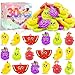 BicMan 30Pcs Fruit Pop Keychain Fidget Toys Pack Party Favors for Kids Sensory Mini Pop it Toy Easter Egg Fillers Goodie Bag Stuffers Treasure Box Classroom Prizes Box Birthday Gift Pinata Fillers - Image 2