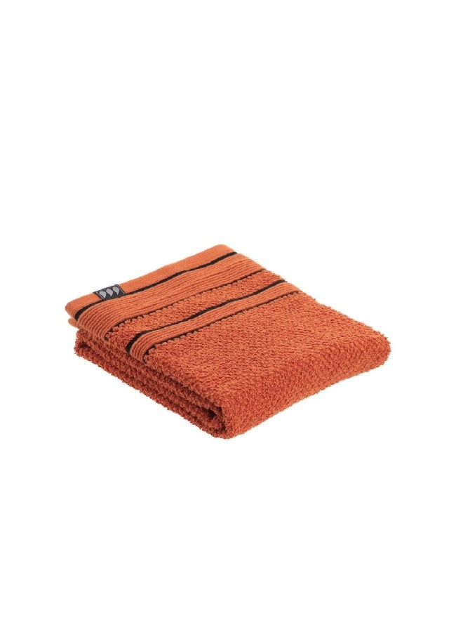 تيندانس منشفة يد ناعمة من القطن الفاخر ثنائية اللون باللون السينا والأسود 50 × 90 سم AA7013124 - Image 2