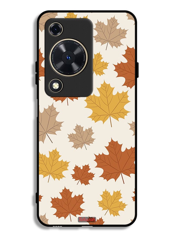 Tolwak Huawei Nova Y72S Protective Case Cover Autumn Leaves