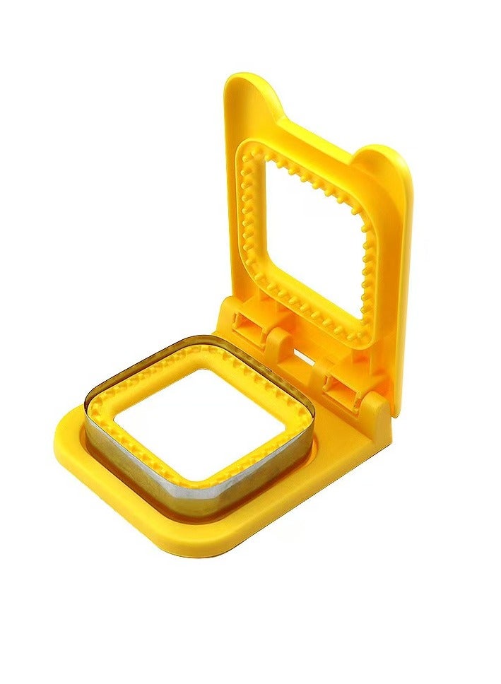 قطاعة الساندويتشات وسدادها - صانع الساندويتشات بدون قشرة - القطع والختم - صناديق الغداء وصناديق بينتو - وجبات غداء للأولاد والبنات والأطفال - قاطعة الساندويتشات للأطفال - مربعة