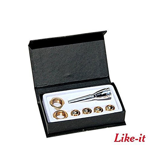 Like-It Brass Gold Silver Plated Bb and C key Trumpet Mouthpiece 3C 2C 2B 3B Trumpet Part - Image 2