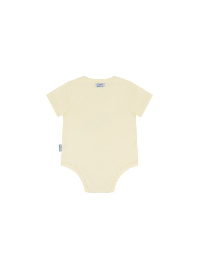 Lullaby Bloom Premium 100% Certified Organic Cotton Baby Essential Infant Bodysuit for Baby Girls and Boys Unisex UAE - 6-9 Months - Image 4