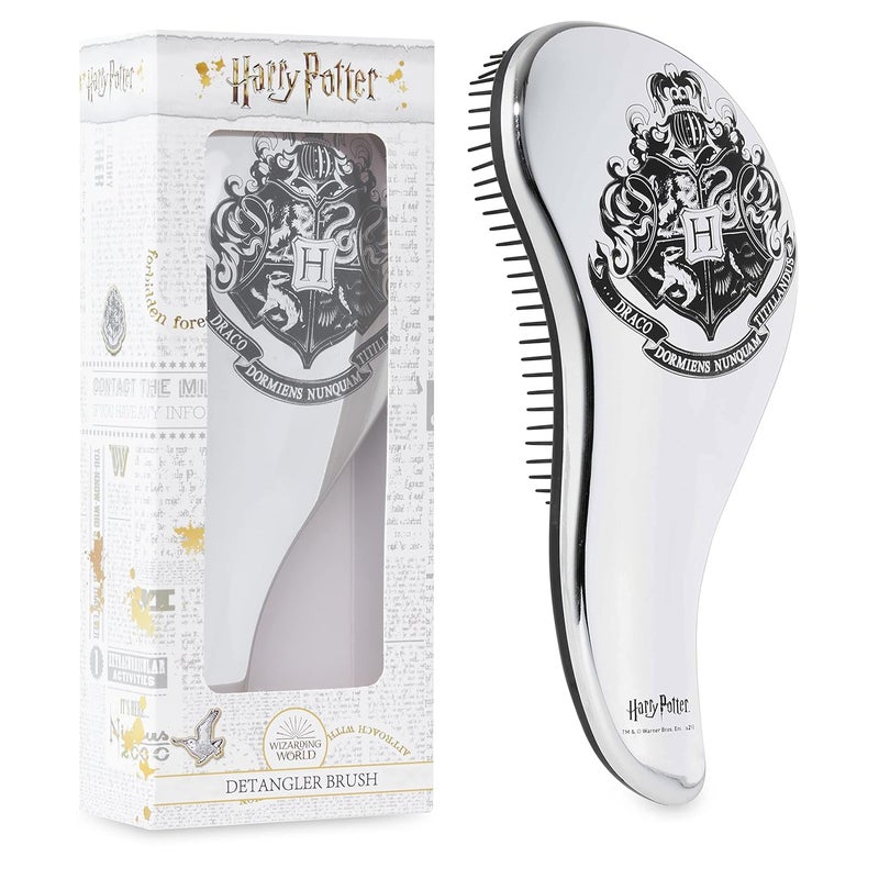 Harry Potter Harry Potter Gifts for Girls Hair Brush for All Hair Types Detangling Styling Women Beauty Accessories Handbag Size Official Product Silver