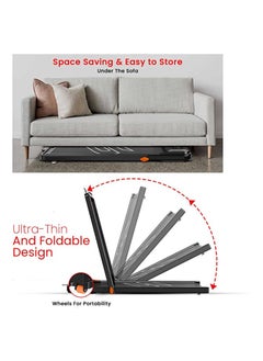 Sparnod Fitness Sparnod Fitness STH-3070 Ultra-Thin Foldable Walking Pad Treadmill for Home Use – Store Under a Bed/Sofa, No Installation Required, 4 HP Peak, 90 kg Max User Weight, Bluetooth Speakers, Remote  - Image 5