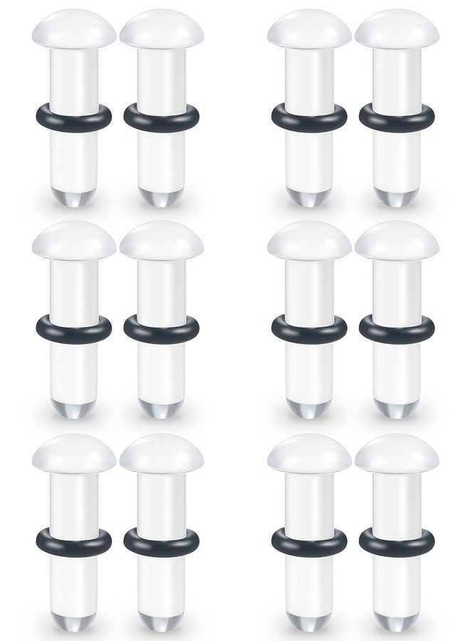 Cisyozi 6G Acrylic Ear Gauges Plugs Tunnels Earrings for Ear Stretching Kit Single Flare Plastic Clear Plugs Gauges Tunnels 6 Gauge Stretcher Stretch Gage Gauging Kit Women Men 4mm 3/16 inch - Image 1