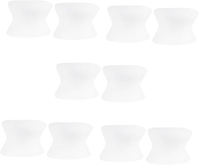 Bunion Relief Corrector 5 Pairs Gel Separators Size M For Foot Pain Relief - Image 1